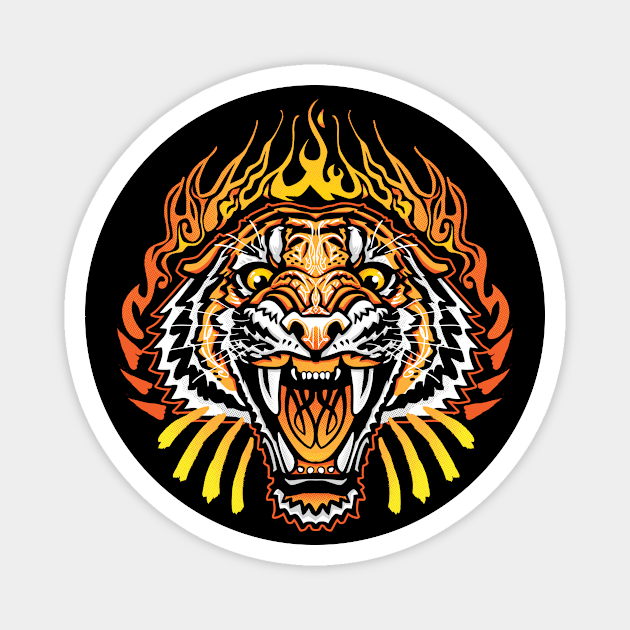 Eye of The Tiger Magnet by Mattocks Design